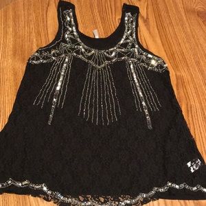 Women’s glitter tank top